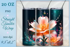 Transform your everyday routine with our enchanting sublimation tumbler wrap featuring a realistic fantasy flower. Perfect for fantasy enthusiasts and art lovers alike, it's more than just a tumbler wrap—it's a work of art.