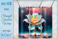 Transform your everyday routine with our enchanting sublimation tumbler wrap featuring a realistic fantasy flower. Perfect for fantasy enthusiasts and art lovers alike, it's more than just a tumbler wrap—it's a work of art.