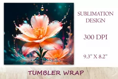 Transform your everyday routine with our enchanting sublimation tumbler wrap featuring a realistic fantasy flower. Perfect for fantasy enthusiasts and art lovers alike, it's more than just a tumbler wrap—it's a work of art.