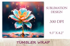Transform your everyday routine with our enchanting sublimation tumbler wrap featuring a realistic fantasy flower. Perfect for fantasy enthusiasts and art lovers alike, it's more than just a tumbler wrap—it's a work of art.