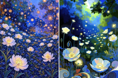 13 Magical flowers in forest fantasy art Product Image 4