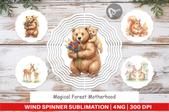 Magical Forest Motherhood Wind Spinner Product Image 1