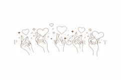 magical hand heart starbucks 16oz hot cup wrap svg presized template for tumbler grande suitable for cricut and silhouette