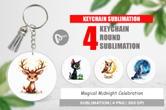 Magical Midnight Celebration Keychain Product Image 1