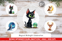Magical Midnight Celebration Wind Spinner Product Image 1