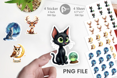 Magical Midnight Celebration Sticker Product Image 1