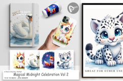 Magical Midnight Celebration Digital Paper Product Image 1