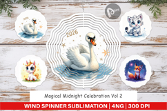 Magical Midnight Celebration Wind Spinner Product Image 1