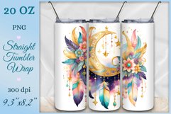 Transform your tumbler into a mystical wonderland with this enchanting sublimation design featuring a magical boho moon. Dive into a world of fantasy and inspiration with every sip. Let your imagination soar.