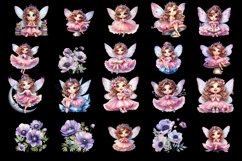 Magical Nature Playful Fairy and Flowers clipart Product Image 3