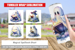 Magical Spellbook Ghost Tumbler Product Image 1
