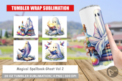 Magical Spellbook Ghost Tumbler Product Image 1