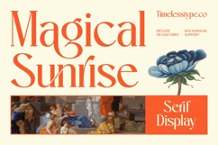 Magical Sunrise - Serif Display Font Product Image 1