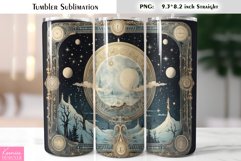 Celestial Tumbler Sublimation|Magic Vintage MoonTumbler Product Image 1