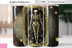 Celestial Tumbler Sublimation|Magic Glitter Skeleton Tumbler Product Image 1
