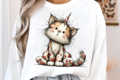 Magical Unicorn Cat Rainbow Clipart Product Image 2