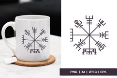 Norse Magical Vegvisir Sublimation Design Product Image 1