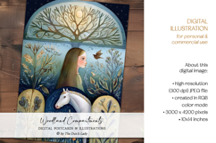 Divided Woodland Scenes Postcard Set Product Image 4