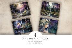 Magical Junk Journal Digital Paper Bi-fold Product Image 1