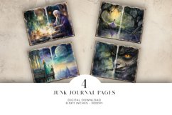 Magical Junk Journal Digital Paper Bi-fold Product Image 1