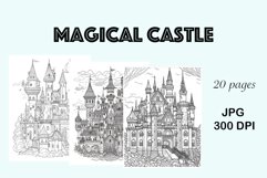 Coloring Page For Adults Magical Castle Product Image 1