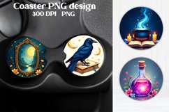 Magic car coaster sublimation | Mystical coaster PNG Product Image 1
