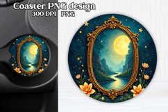 Magic car coaster sublimation | Mystical coaster PNG Product Image 1
