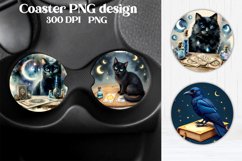 Magic car coaster sublimation | Mystical coaster PNG Product Image 1