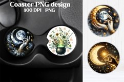 Magic car coaster sublimation | Mystical coaster PNG Product Image 1