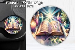 Magic car coaster sublimation | Mystical coaster PNG Product Image 1