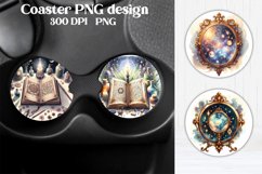 Magic car coaster sublimation | Mystical coaster PNG Product Image 1