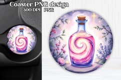 Magic car coaster sublimation | Mystical coaster PNG Product Image 1