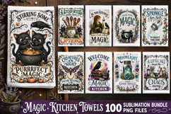 Magic Kitchen Towel Sublimation PNG Bundle 100 Designs Product Image 12