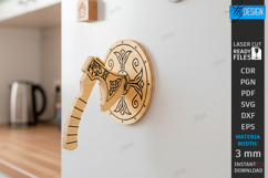 Magnet Kitchen Note Holder Laser Cut | DIY Fridge magnet SVG Product Image 1