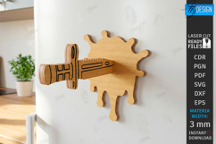 Magnet Kitchen Note Holder Laser Cut | DIY Fridge magnet SVG Product Image 1