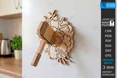 Magnet Note Holders Laser Cut Bundle | DIY Fridge Magnet SVG Product Image 3