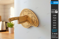 Magnet Kitchen Note Holder Laser Cut | DIY Fridge magnet SVG Product Image 1