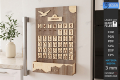 Magnet Perpetual Fridge Calendar Laser Cut Bundle | CNC File Product Image 4