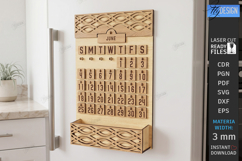 Magnet Perpetual Fridge Calendar Laser Cut Bundle | CNC File Product Image 13
