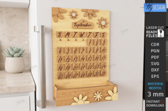 Magnet Perpetual Fridge Calendar Laser Cut Bundle | CNC File Product Image 9