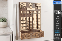 Magnet Perpetual Fridge Calendar Laser Cut Bundle | CNC File Product Image 10