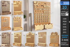 Magnet Perpetual Fridge Calendar Laser Cut Bundle | CNC File Product Image 1