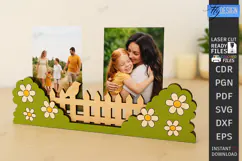 Magnet Photo Holder Laser Cut|Desk Photo Holder|Photo Stand Product Image 1