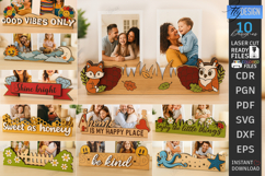 Magnet Photo Holders Laser Cut Bundle|Desk Photo Holders SVG Product Image 1
