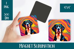Magnet sublimation dog | greater swiss mountain Product Image 1