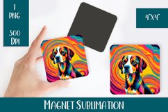 Magnet sublimation dog | baby beagle dog Product Image 1