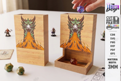 RPG Magnet Dice Tower Laser Cut Bundle | Dragon and Castle Product Image 4