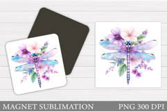 Dragonfly Magnet Sublimation. Dragonfly Sublimation Product Image 1