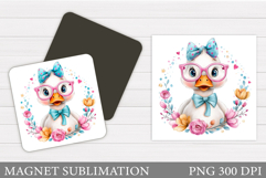 Cute Goose Sublimation. Cute Goose Magnet Design Product Image 1