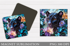 Panther Magnet Design. Panther Sublimation Product Image 1